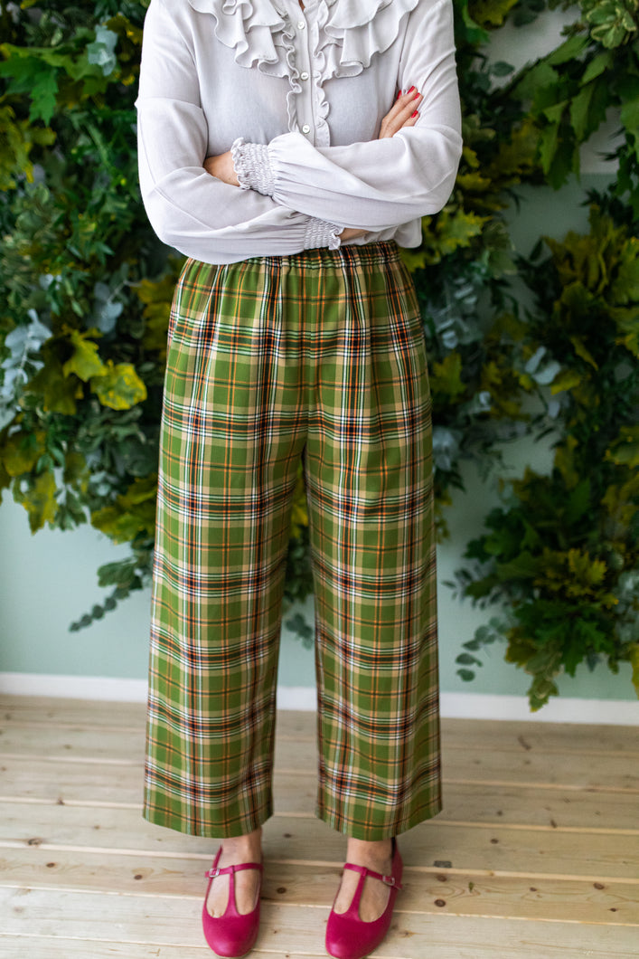 Panta LONDRA tartan VERDE